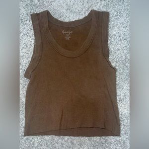 Brown tank